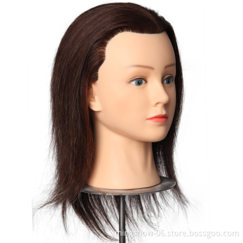 Beautiful wholesale female wig mannequin head with human hair